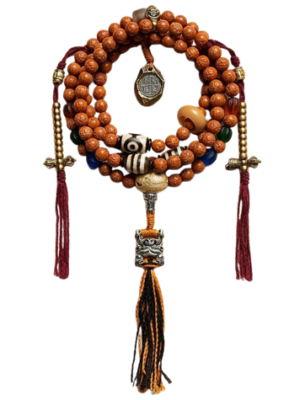 Tibetan Sacred Rudraksha 108 Prayer Mala Tibetan Sacred Rudraksha 108 Prayer Mala