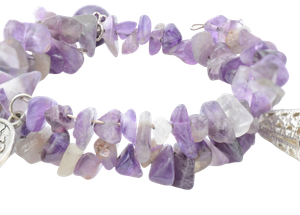 Intuition Amethyst Gemstone Charm Bracelet Intuition Amethyst Gemstone Charm Bracelet
