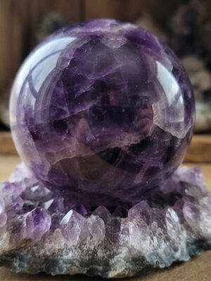 Deep Purple Amethyst Sphere