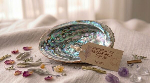Iridescent Natural Abalone Shell Display
