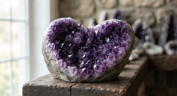 Large Deep-Purple Amethyst Geode Cluster