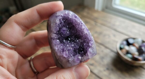Mini Amethyst Druzy Pocket Stone