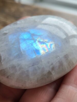 Rainbow Moonstone Palm Stone