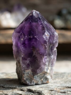 Raw Amethyst Hexagonal Point