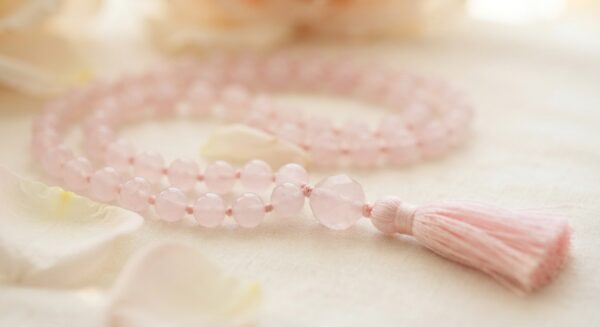 Rose Quartz Heart-Chakra Mala Rose Quartz Heart-Chakra Mala