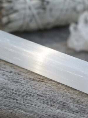 Satin Spar Selenite Cleansing Wand