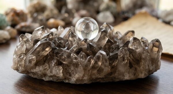 Smoky Quartz Cluster Base