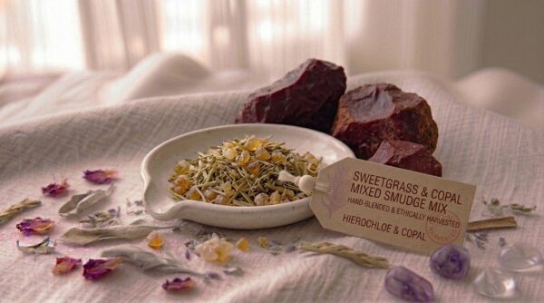 Sweetgrass & Copal Mixed Smudge Dish