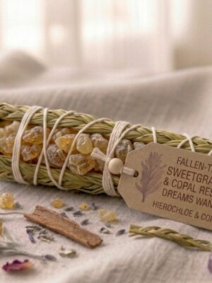 Sweetgrass & Copal Resin Wand Sweetgrass & Copal Resin Wand