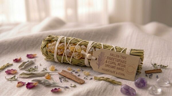 Sweetgrass & Copal Resin Wand