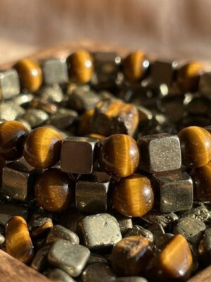 Tiger’s Eye & Pyrite Abundance Bracelet