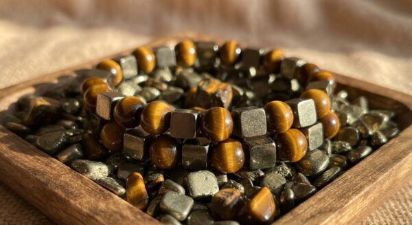 Tiger’s Eye & Pyrite Abundance Bracelet Tiger’s Eye & Pyrite Abundance Bracelet
